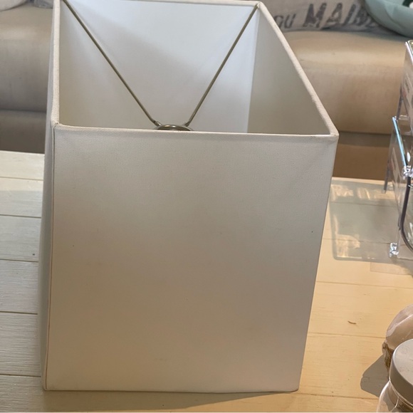 White Rectangular Lamp Shade - Picture 7 of 16